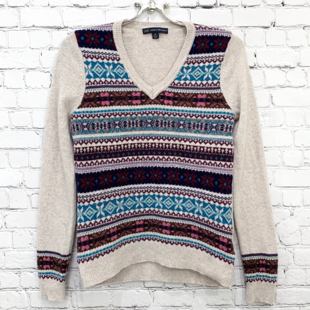 BROOKS BROTHERS Fair Isle❄️Marino Wool Sweater